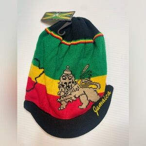 Hat Jamaica style hat long hair, weaves Going outjust lounging around the house